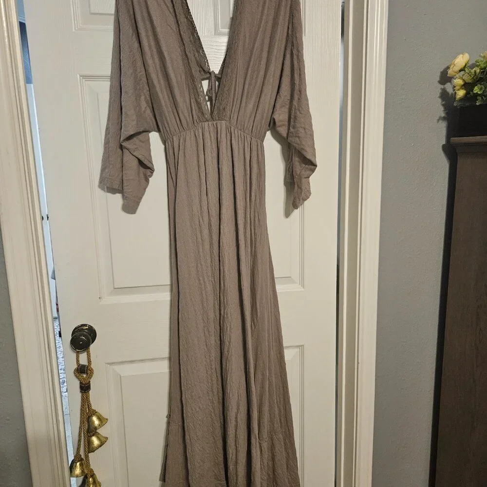 Free People Gray Maxi Dress - Picture 8 of 13